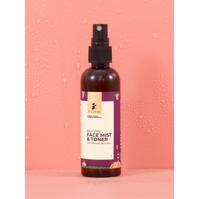 Pilgrim Alcohol-Free Red Vine Face Mist & Toner Spray For Anti Aging, Glowing Skin
