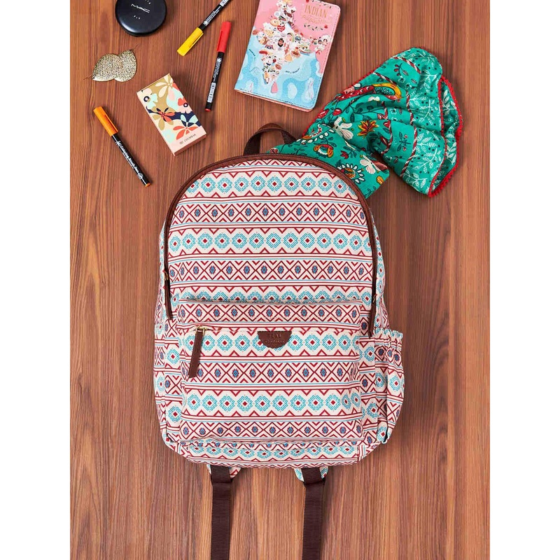 TEAL BY CHUMBAK Women Geometric Printed Backpack