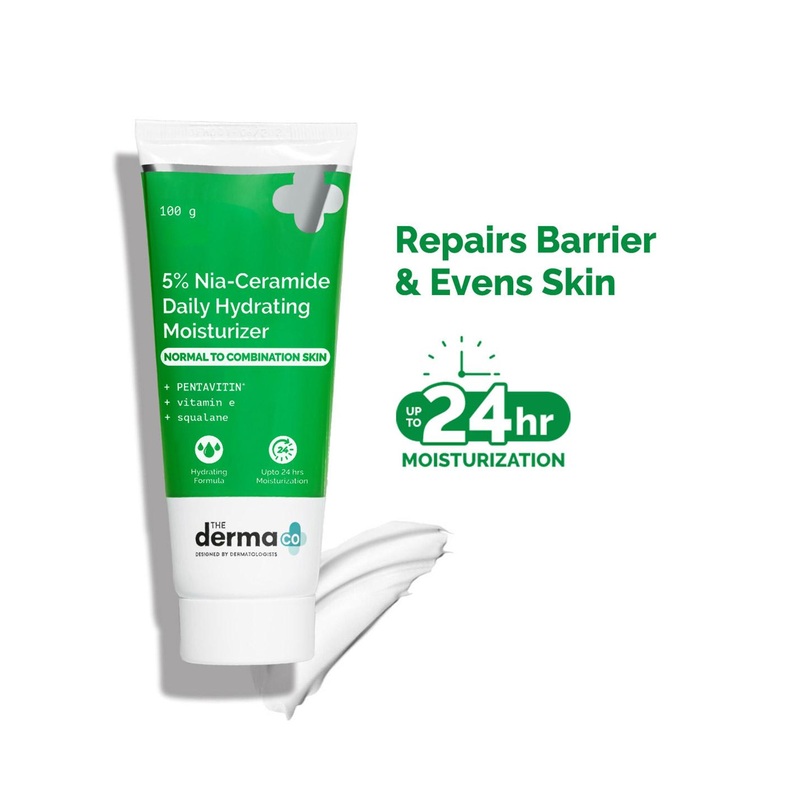 The Derma co. 5% Nia-Ceramide Daily Hydrating Moisturizer with Vitamin E & Squalane – 100g