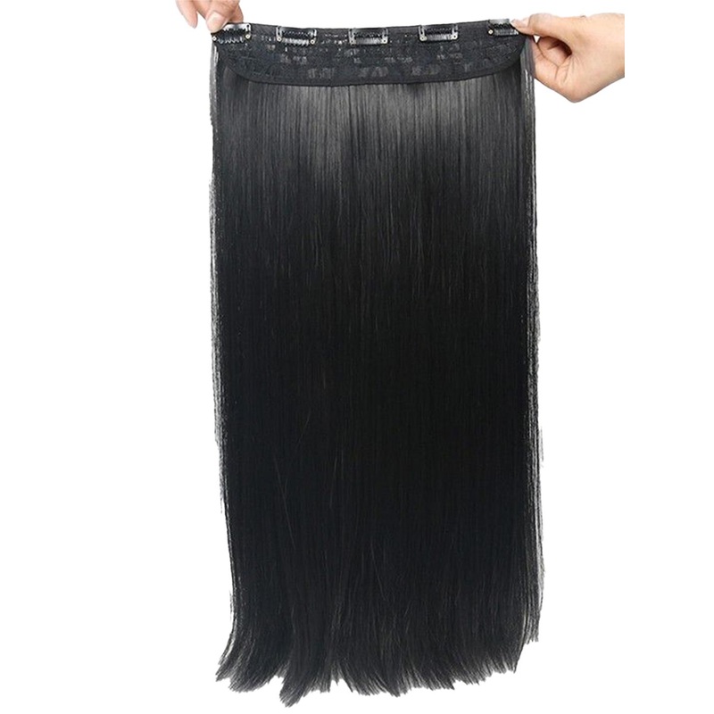 vister Clip-In Straight Hair Extension – 20 Inch – Black