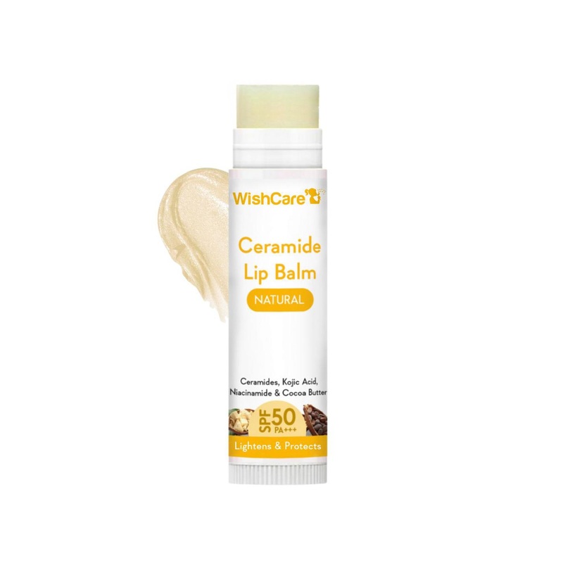 WishCare Unisex Ceramide Lip Balm with SPF50 PA+++ For Lip lightening – 5g