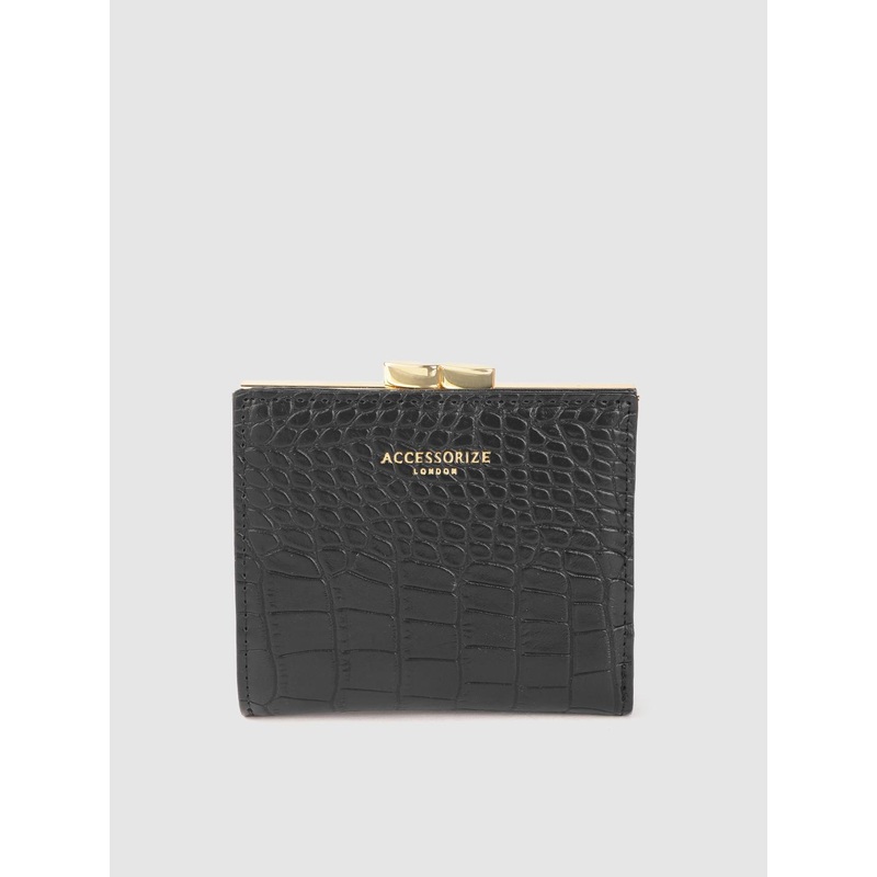 Accessorize London Women Faux Leather Clip Frame Bella Wallet