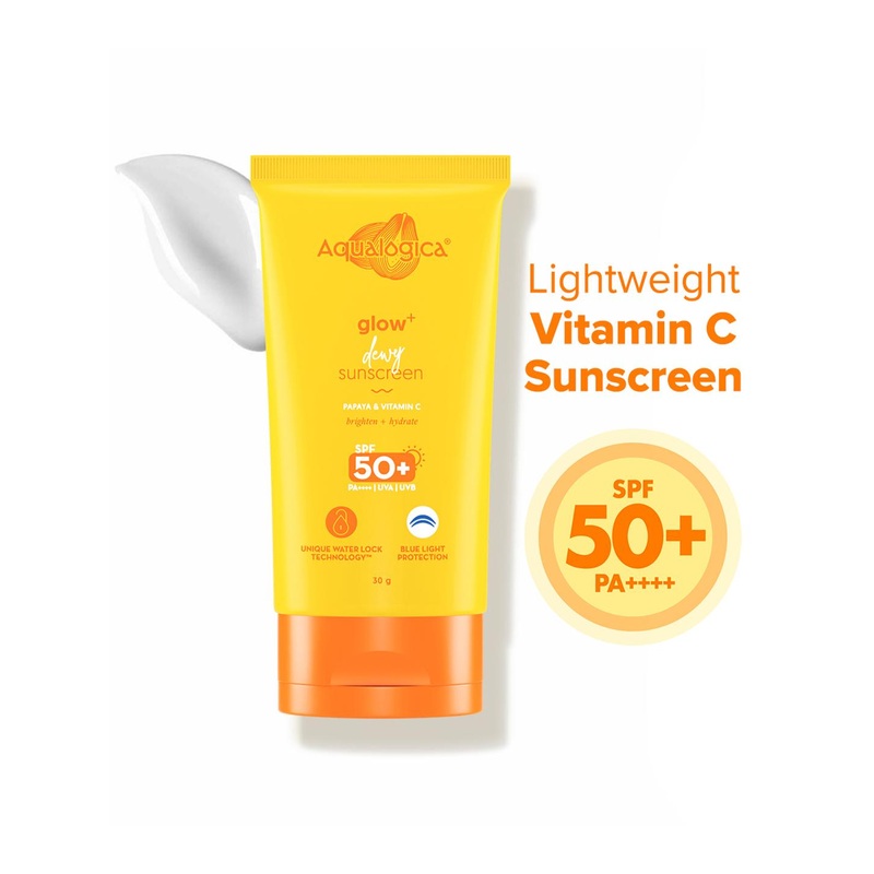 Aqualogica Glow+ Dewy Sunscreen SPF 50 PA++++ – 30 g