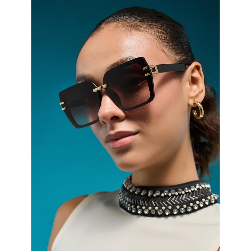 HASHTAG EYEWEAR Women Oversized Sunglasses With UV Protected Lens G-15065-brown
