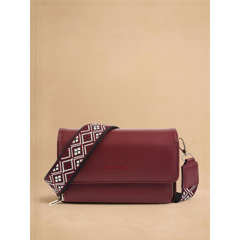 Lino Perros Women Solid Structured Sling Bag