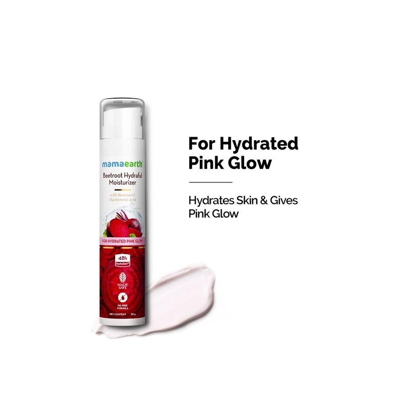 Mamaearth Beetroot Hydraful Moisturizer with Hyaluronic Acid & Niacinamide – 50 g