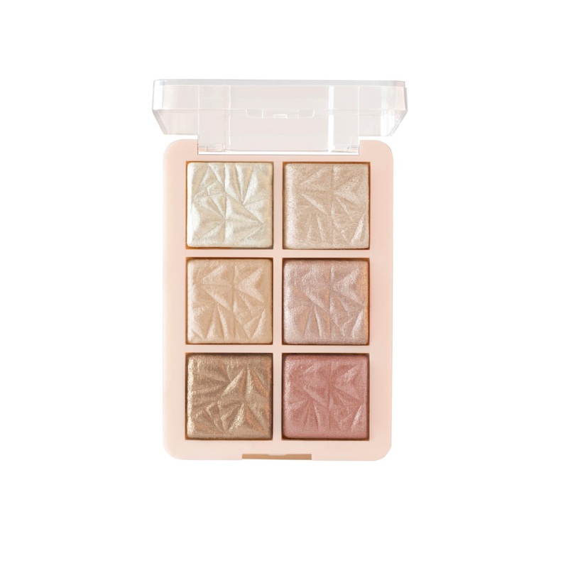 MARS Glowzilla Palette 6 Shade Long Lasting Illuminating Highlighter -12gm-Shade 02