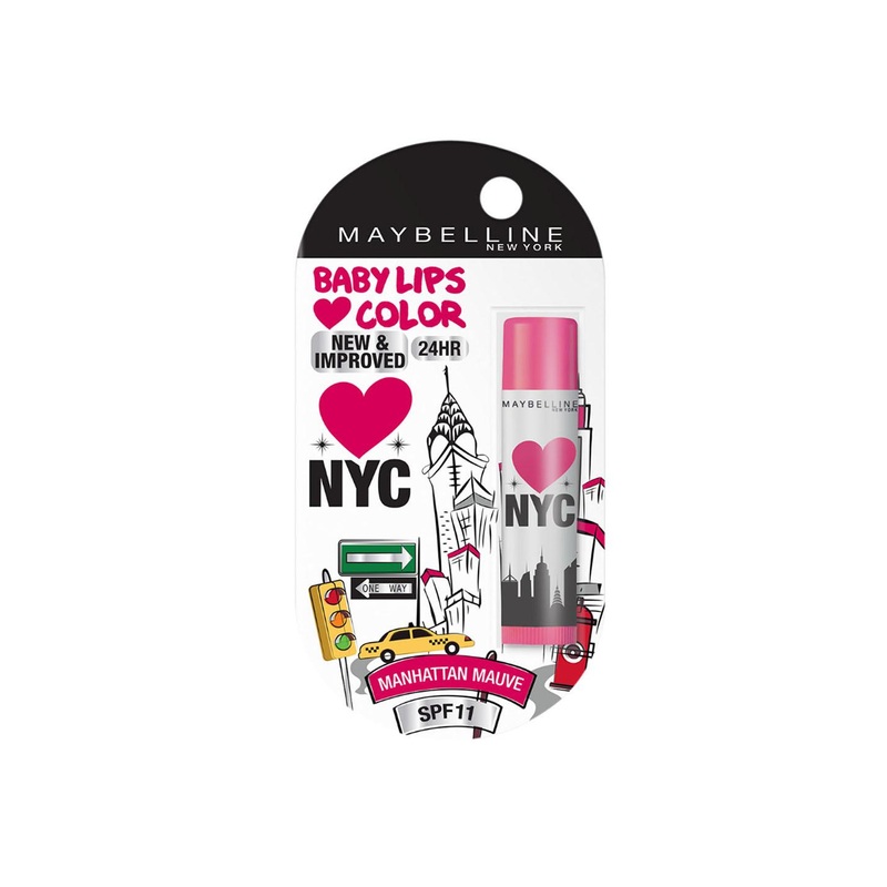Maybelline New York Baby Lips Loves NYC Tinted Lip Balm For Dark Lips 4g – Manhattan Mauve
