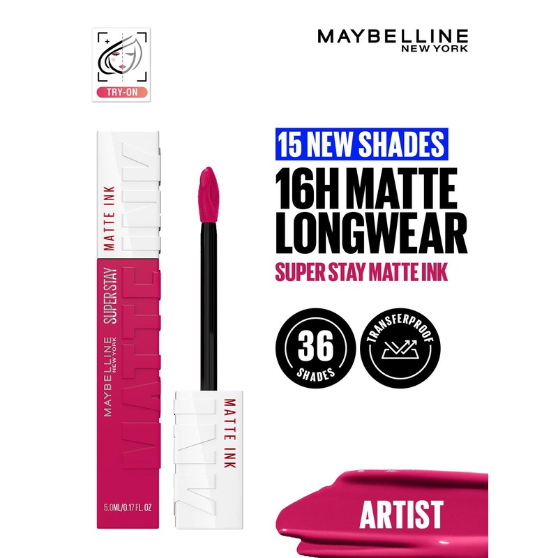 Maybelline New York Super Stay Matte Ink Liquid Lipstick 5 ml – Artist 120