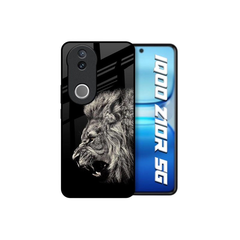 QRIOH Brave Lion Quirky Printed IQOO Z10R 5G Silicone Back Case