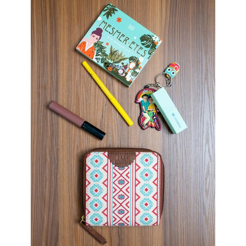 TEAL BY CHUMBAK Women Printed Zip Around Wallet