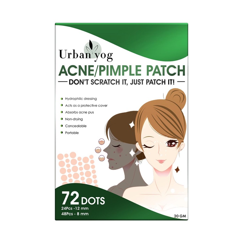 URBANYOG Non Drying Invisible Facial Stickers Acne Pimple Patch – 72 Dots