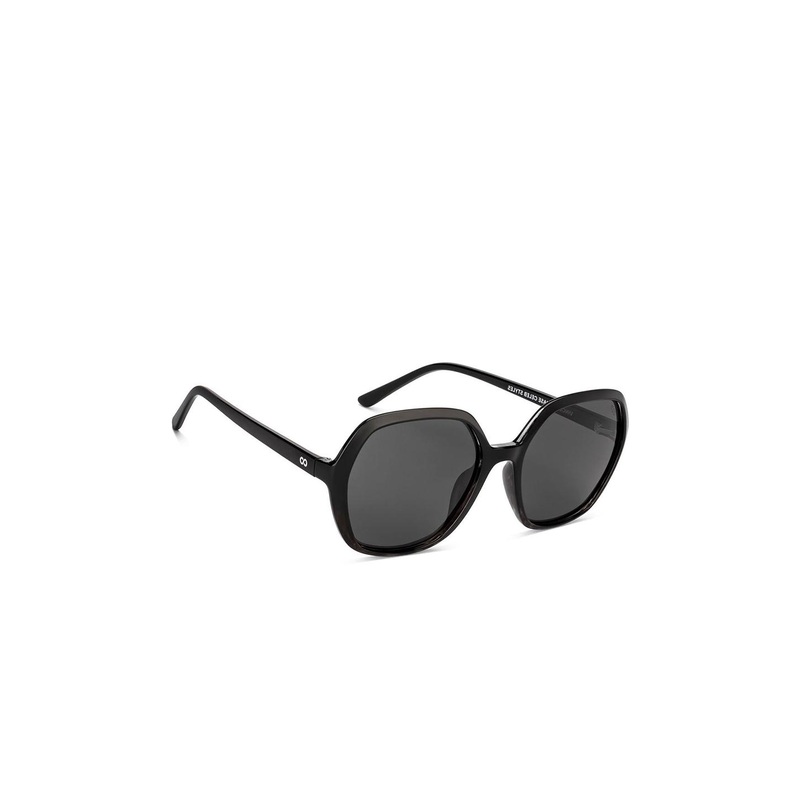 Vincent Chase Women Black Lens & Black Oversized Sunglasses with
