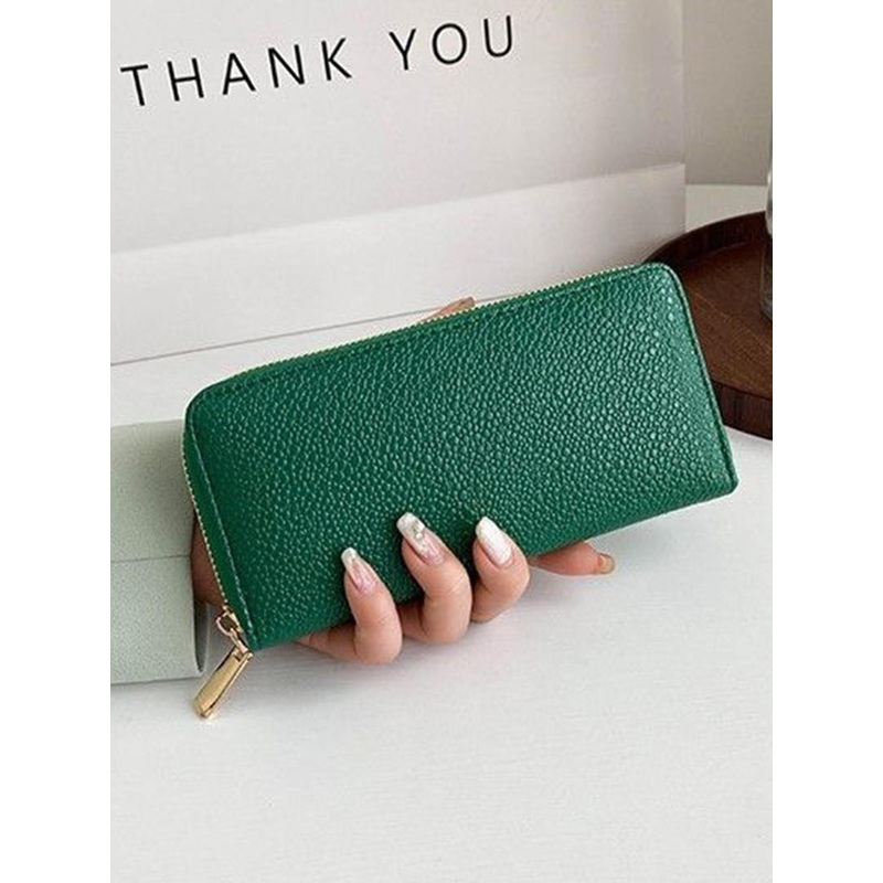 CORSICA Women PU Zip Coin Pocket Zip Around Wallet