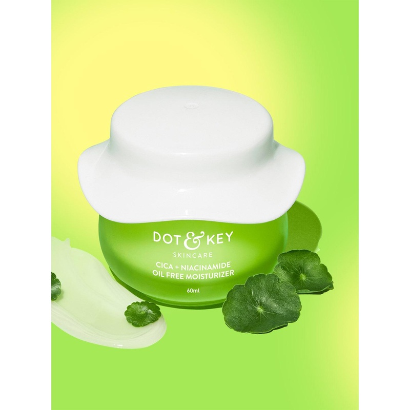 DOT & KEY Cica + Niacinamide Oil-Free Face Moisturizer to Treat Acne – 60 ml