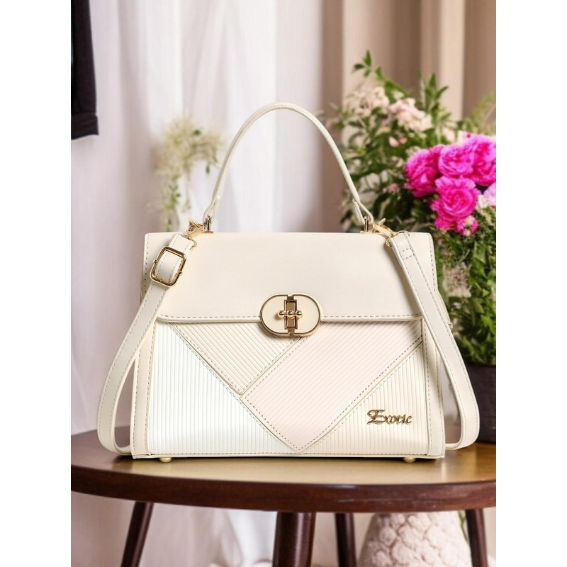 Exotic Checked Sling Bag with Quilted