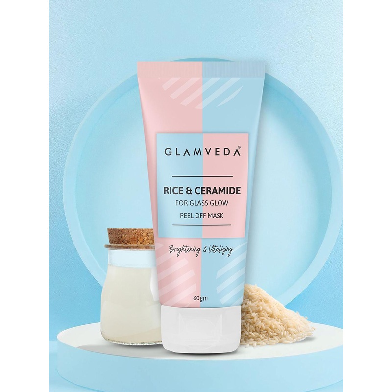GLAMVEDA Rice & Ceramide Korean Glass Skin Peel Off Mask- 60 g