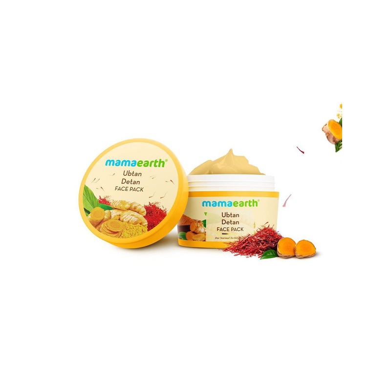 Mamaearth Ubtan Detan Face Pack With Turmeric & Saffron – 200 g