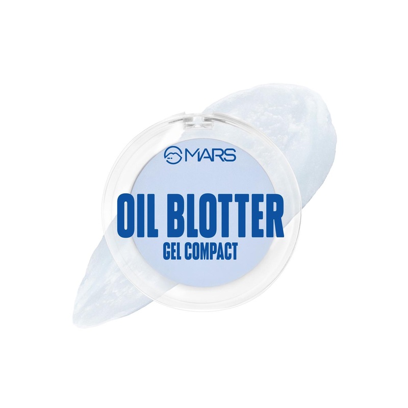 MARS Oil Blotter Gel Compact for Poreless Effect with Applicator – 5 g