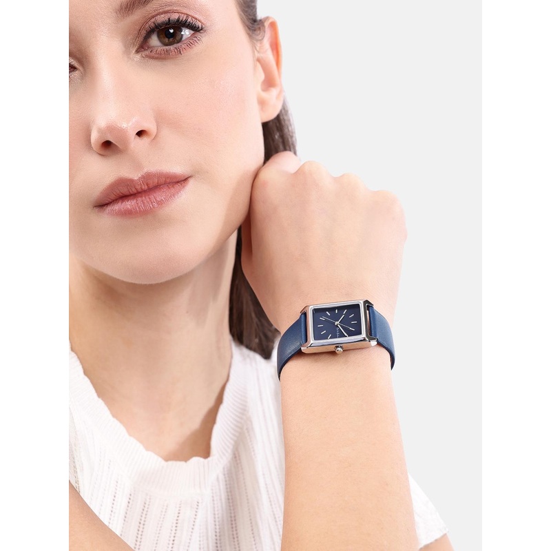 Mast & Harbour Unisex Brass Dial & Leather Straps Analogue Watch