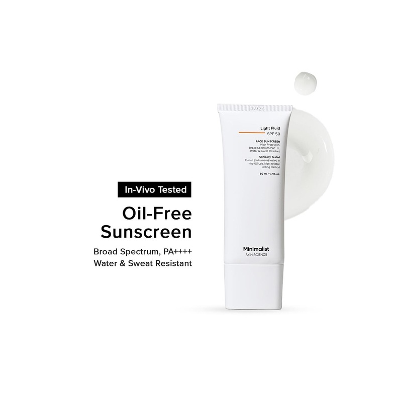 Minimalist Light Fluid SPF 50 Face Sunscreen – 50ml