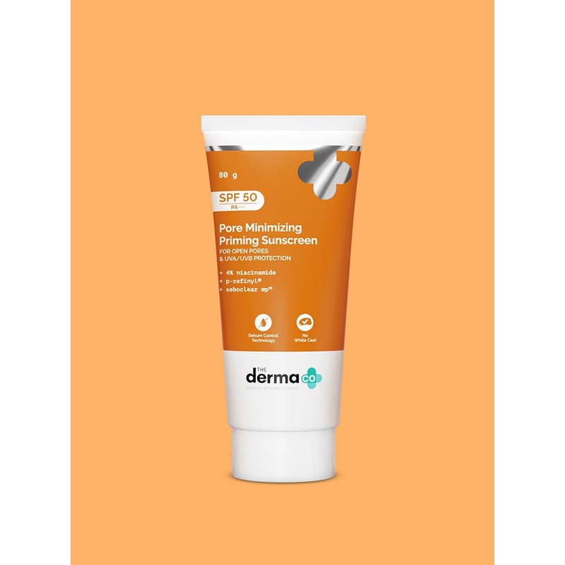 The Derma co. SPF50 PA+++ Pore Minimizing Priming Sunscreen with Niacinamide – 80 g