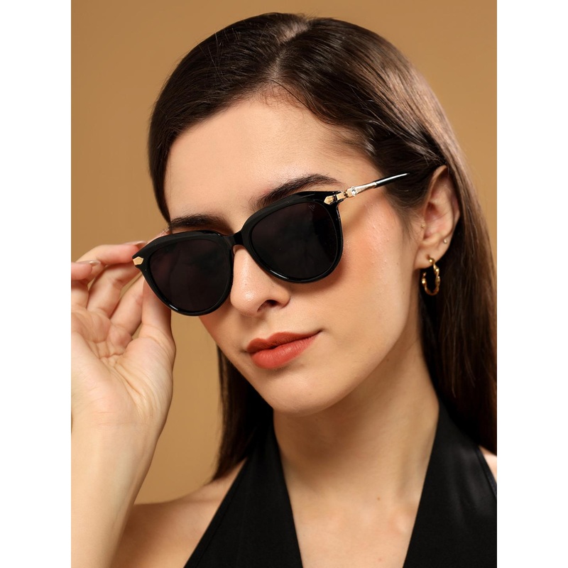 Voyage Women Oval Sunglasses with UV Protected Lens G15059MG4225