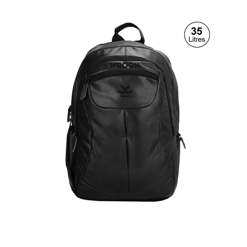 WROGN Ergonomic Water Resistant Backpack with Reflective Strip & Rain Cover 31L