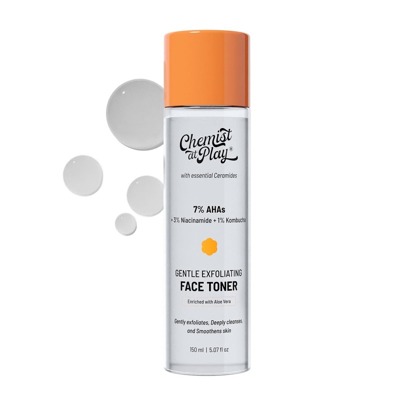 Chemist at Play Gentle Exfoliating Face Toner with Glycolic & Niacinamide – 150 ml