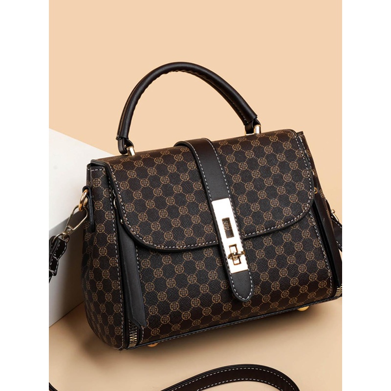 Diva Dale Women Checked Crossbody Satchel Bag