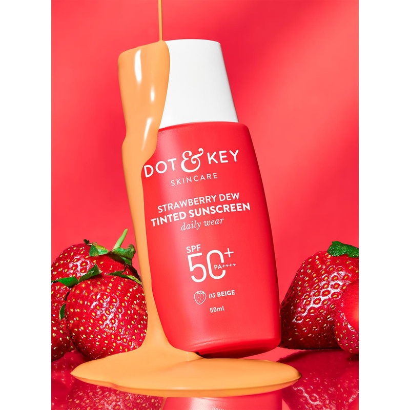 DOT & KEY Strawberry Dew Tinted Sunscreen SPF 50+ Pa++++ 50 ml – Beige 05