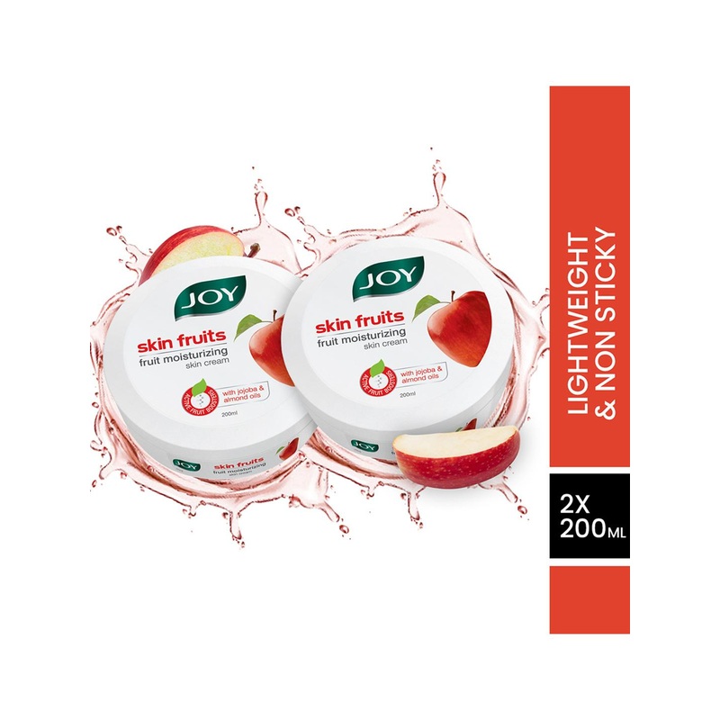 JOY Set Of 2 Skin Fruits Peach Super Soft 24 Hour Moisturizer Day Cream – 200 ml Each