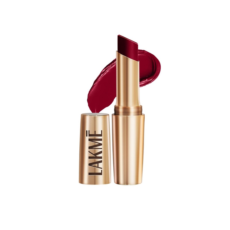Lakme 9to5 Powerplay Priming Matte Lipstick 3.6g – Lasts 16hrs – Burgundy Passion