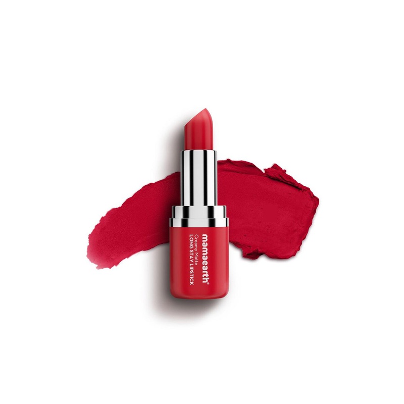 Mamaearth Creamy Matte Long Stay Lipstick With Murumuru Butter – Ruby Crush