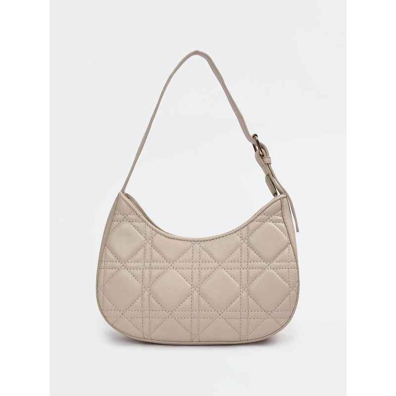 max Geometric PU Structured Hobo Bag