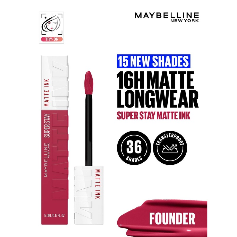 Maybelline New York Super Stay Matte Ink Liquid Lipstick 5 ml – Founder 115