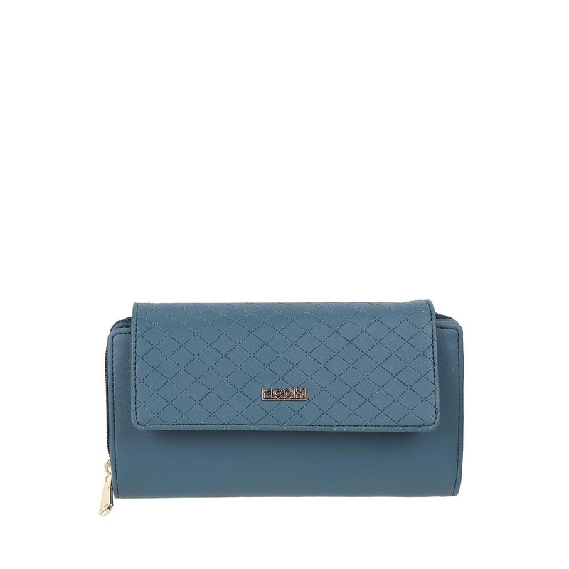 Mochi Women Blue Textured Envelope