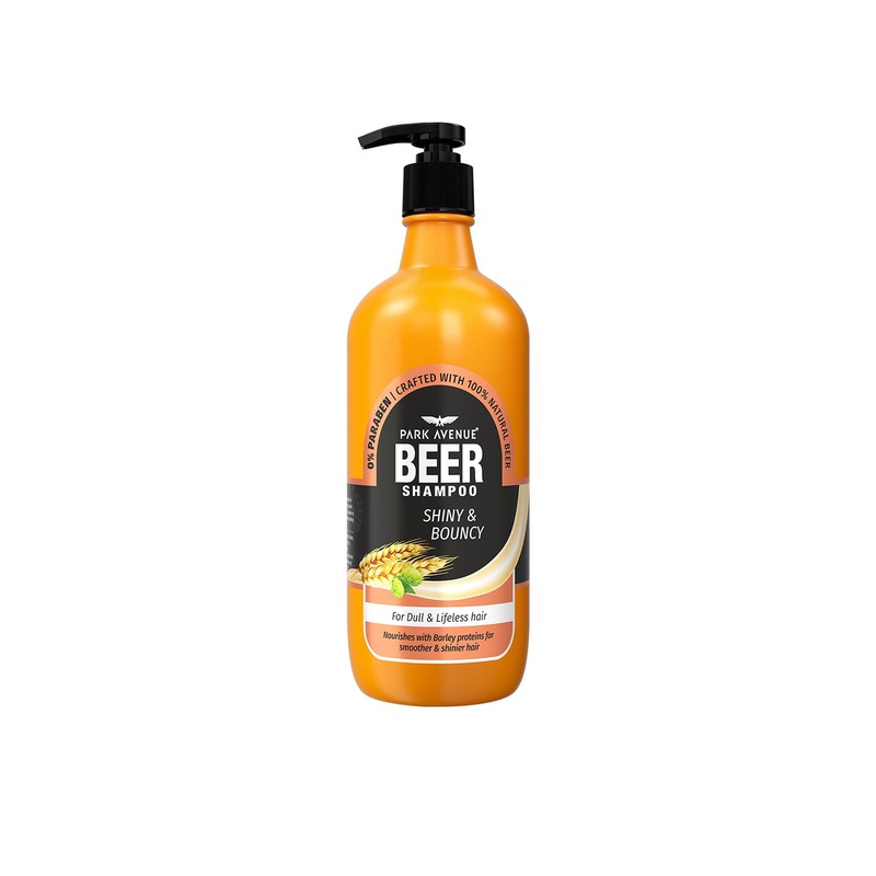 Park Avenue Paraben Free Shiny & Bouncy Hair Beer Shampoo with Barley 650 ml