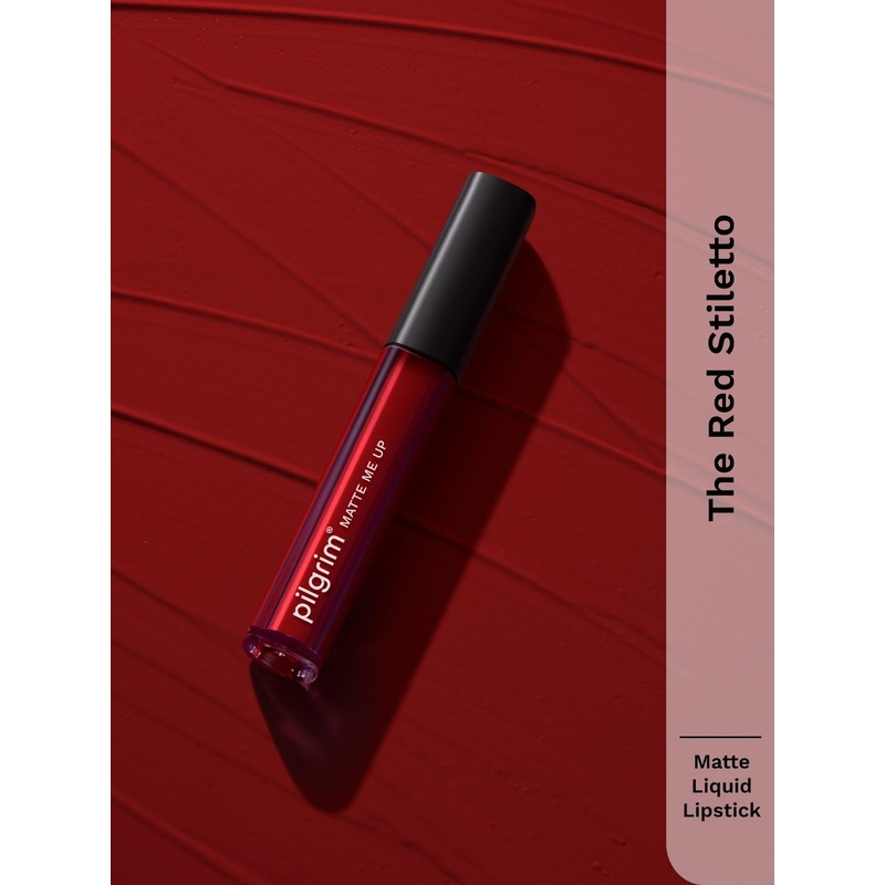 Pilgrim Matte Me Up Long Lasting Liquid Lipstick – 3ml – The Red Stiletto – 01