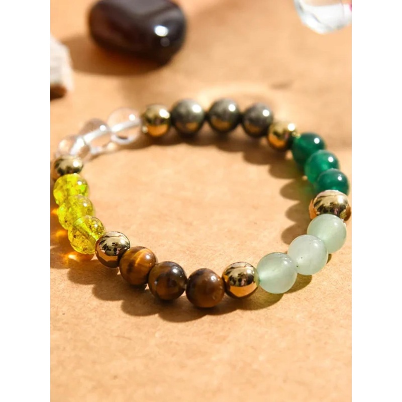 SENROAR Unisex Agate Dhan Yog Bracelet Bracelet