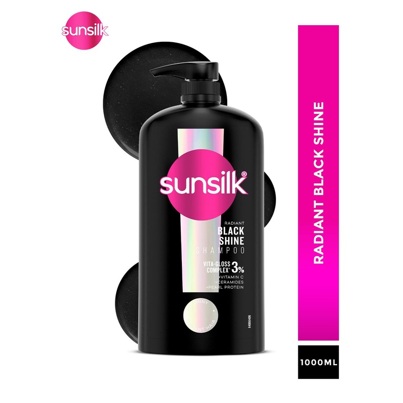 Sunsilk Radiant Black Shine Shampoo – 1 L