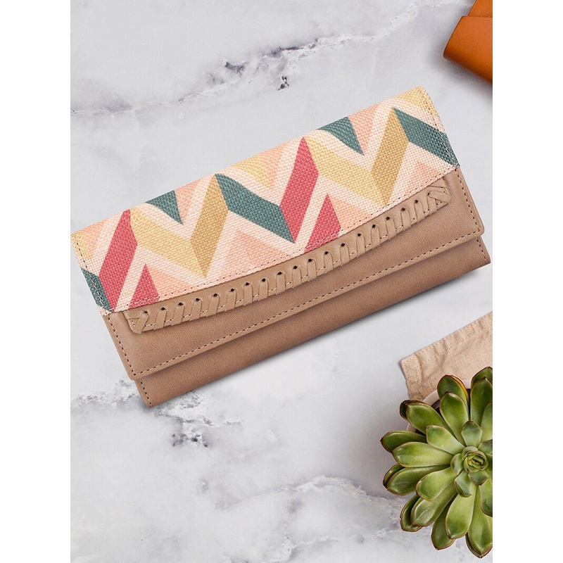 THE CLOWNFISH Ladyluxe Women Printed Leather Two Fold Wallet