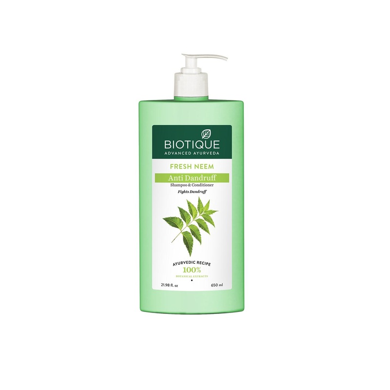 Biotique Fresh Neem Margosa Anti-Dandruff Shampoo & Conditioner 650 ml