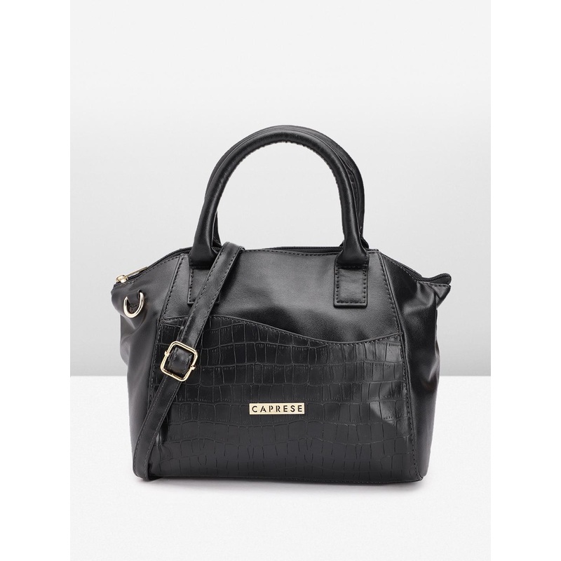 Caprese Tio Women Black Medium Tote Bag
