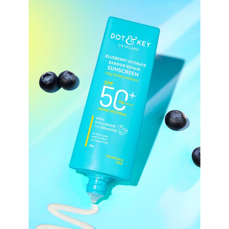 DOT & KEY Blueberry Hydrate Barrier Repair Sunscreen SPF 50+ PA++++ – 50g