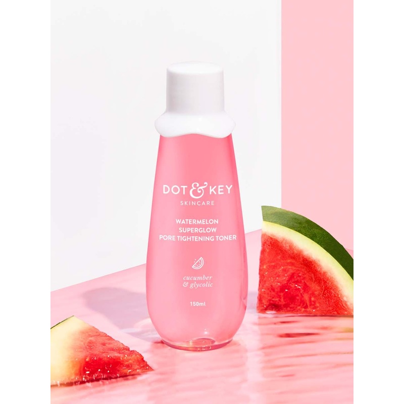 DOT & KEY Watermelon AHA Pore Tightening Toner with Glycolic for Glowing Skin – 150ml