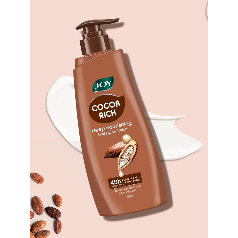 JOY Cocoa Rich Summer Body Lotion With Cocoa Butter For Very Dry Skin – 600ml