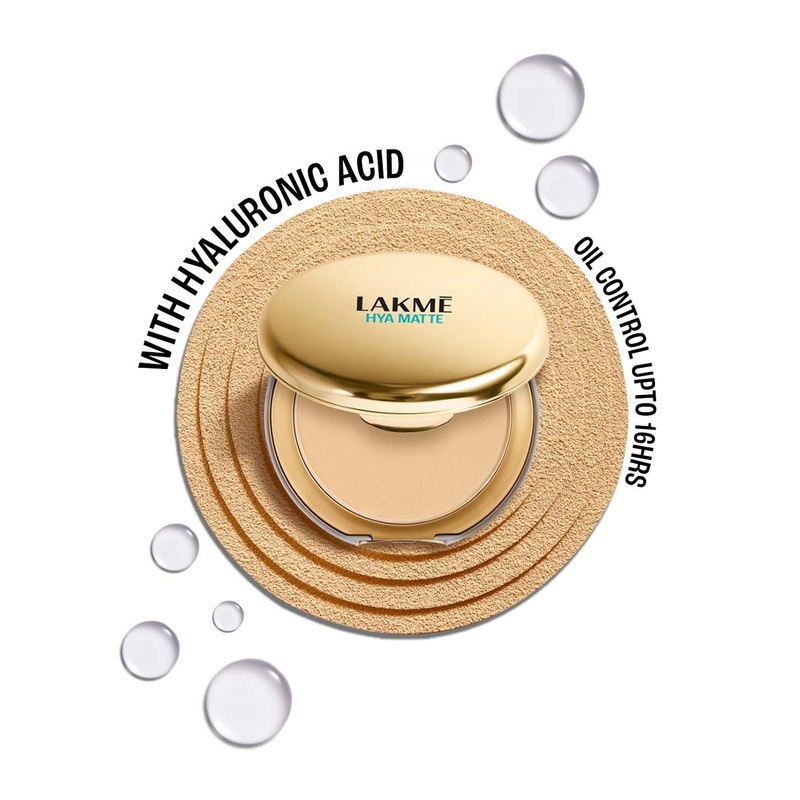 Lakme 9to5 Hya Matte Pressed Powder With Hyaluronic Acid & 16Hr Oil Control 9g – Sand