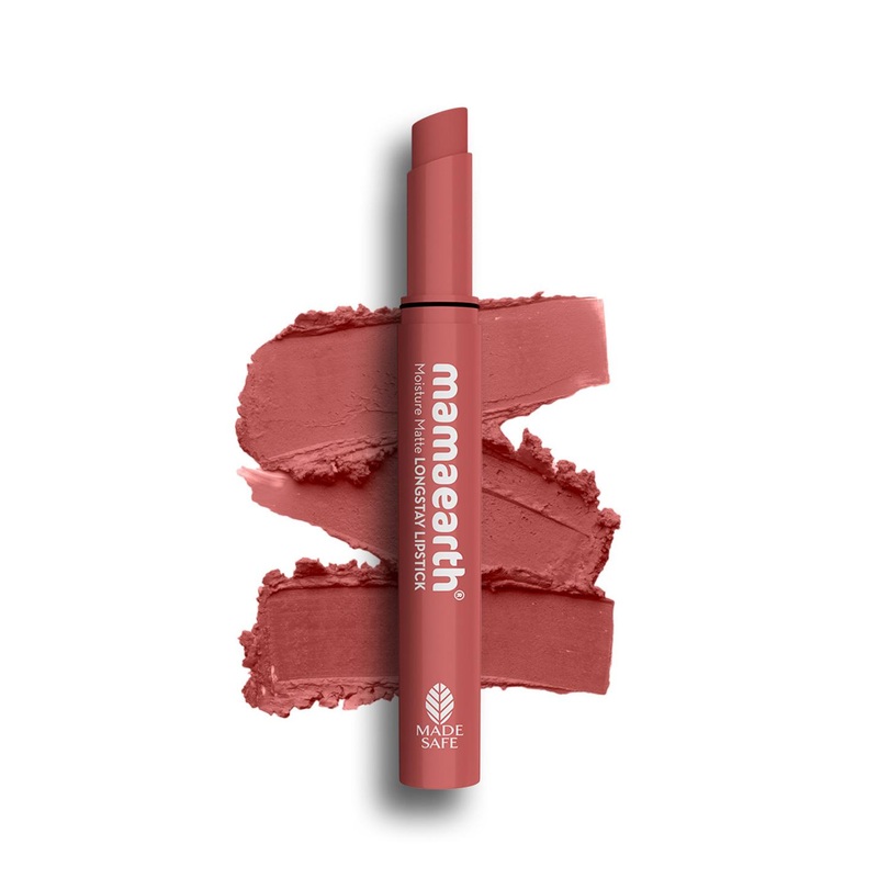 Mamaearth Moisture Matte Longstay Lipstick with Avocado Oil & Vitamin E- Bubblegum Nude 05