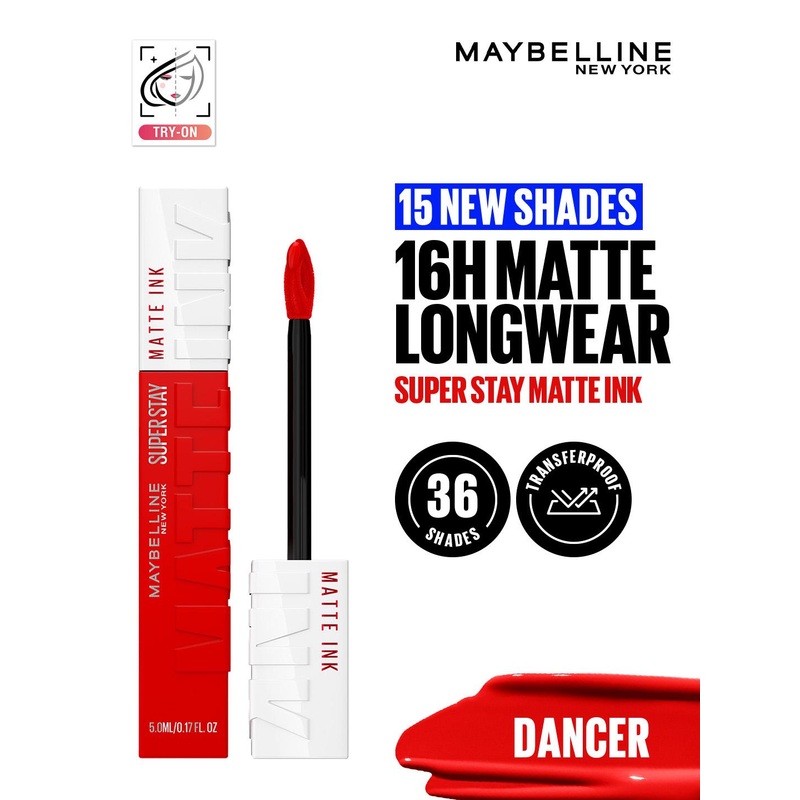 Maybelline New York Super Stay Matte Ink Liquid Lipstick 5 ml – Dancer 118